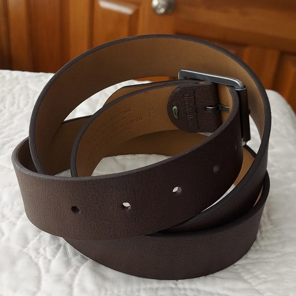 * Goodfellow & Co Elegant Textured Brown Belt for Men, Size XL 42-46, Like New